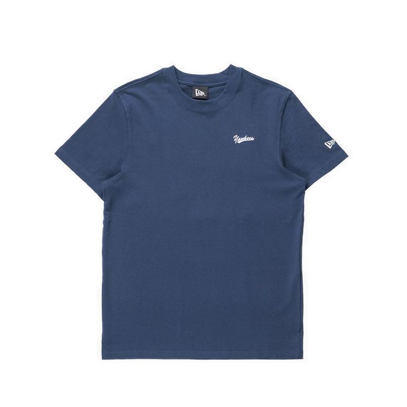 Ss Tee Patchwork New York Yankees Men's T-Shirt - Oceanside Blue