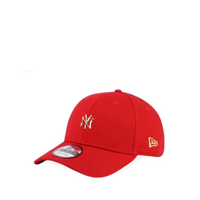9FORTY New York Yankees Metal Badge CNY Snapback Men's Cap - Red