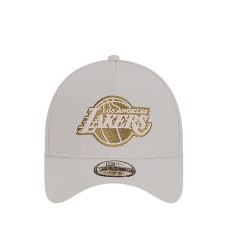 9FORTY A-Frame Los Angeles Lakers Med Silver Men's Caps - Med Silver
