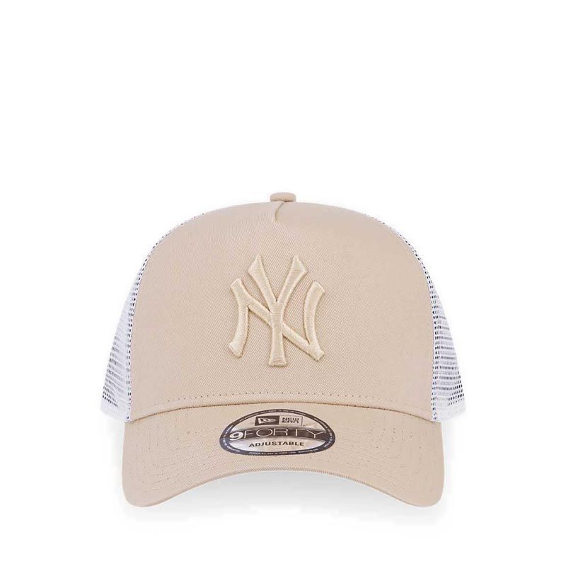9FORTY A-Frame Trucker Tonal New York Yankess Men's Caps - Cream