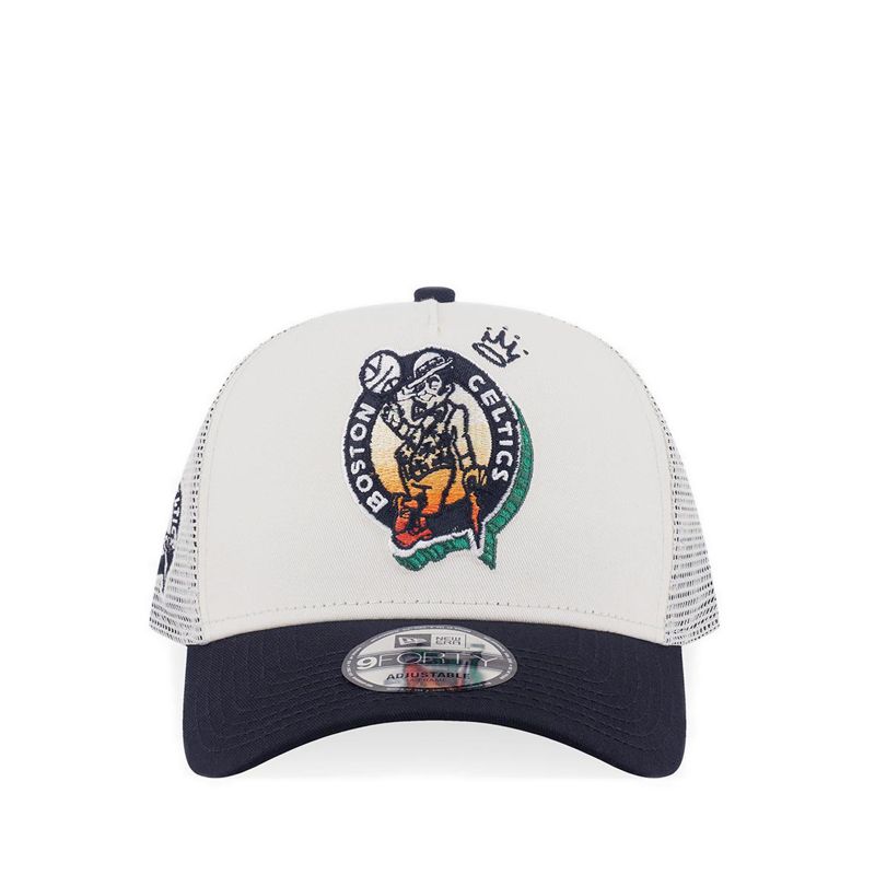 9FORTY A-Frame Tr League Mix Boston Celtics Men's Caps - Chrome White