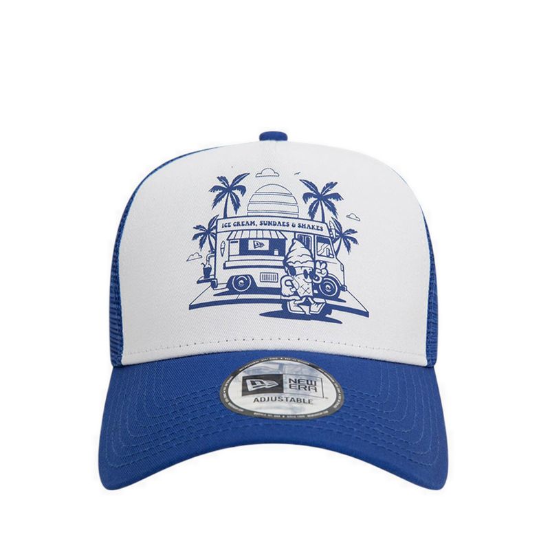 Trucker Ne Graphic Newera Men's Caps - White
