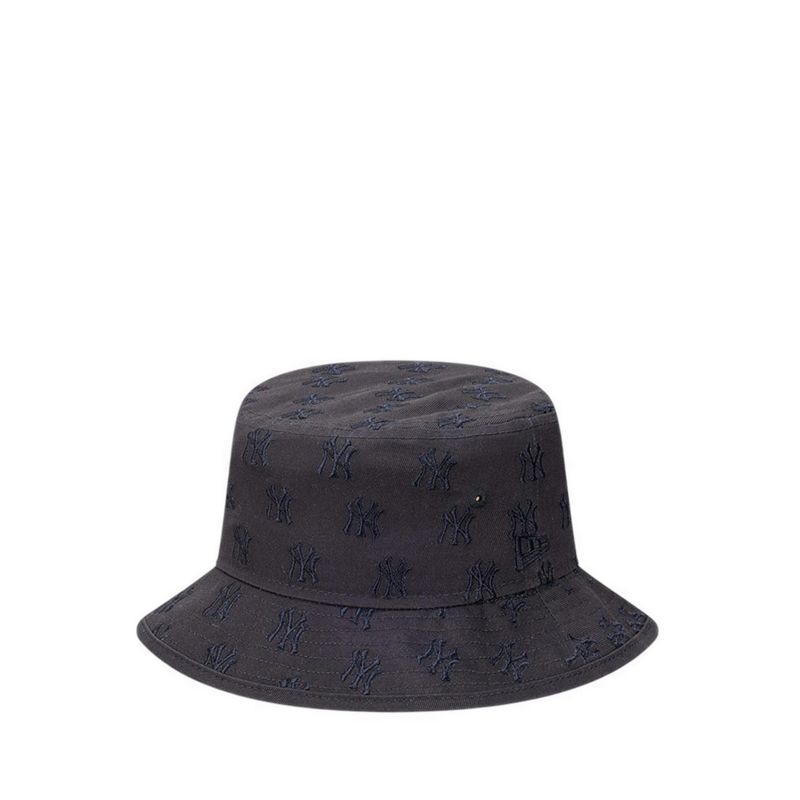 Bucket01 Monogram New York Yankees Unisex Caps - Faded Black
