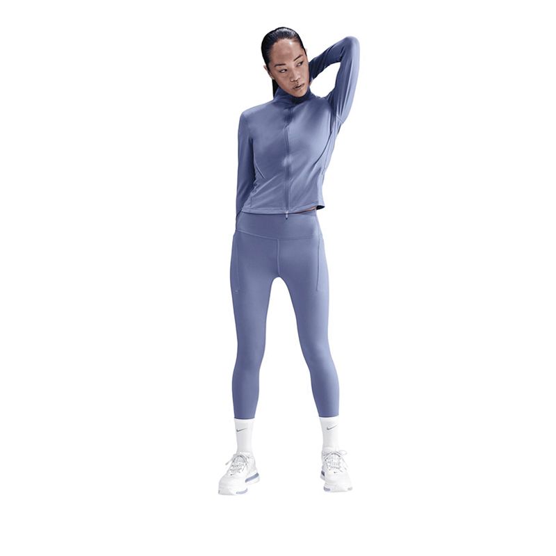 Swift Women's High-Waisted 7/8 Running Leggings - Blue