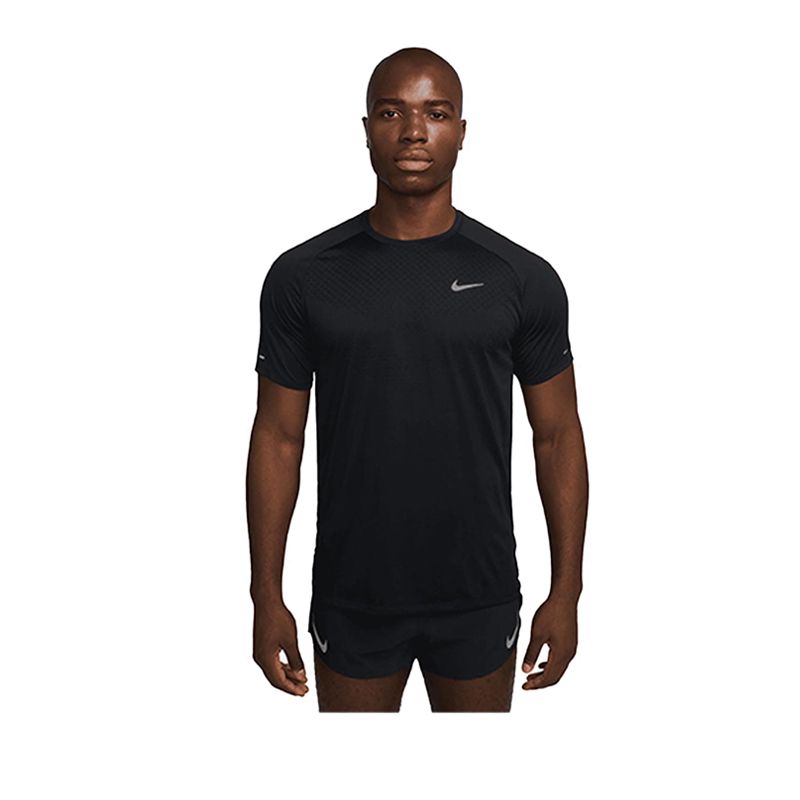Stride Men's Dri-FIT ADV Short-Sleeve Running Top - Black