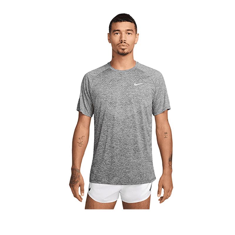 Stride Men's Dri-FIT ADV Short-Sleeve Running Top - Grey