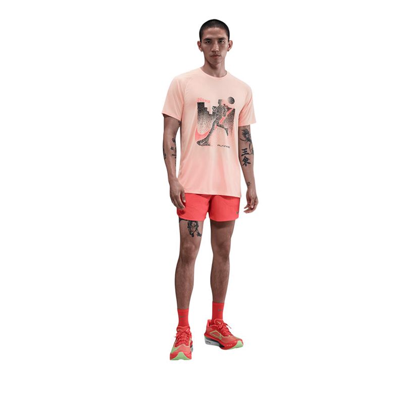 Stride Men's Dri-FIT ADV Short-Sleeve Running Top - Red