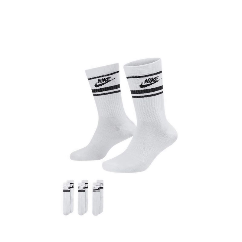 Nsw Everyday Essential Cr Unisex Socks - White