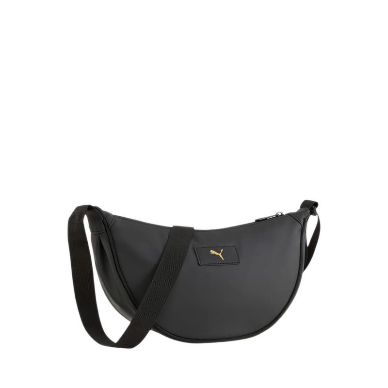ESSENTIALS PU Half Moon Unisex Shoulder Bag - Black