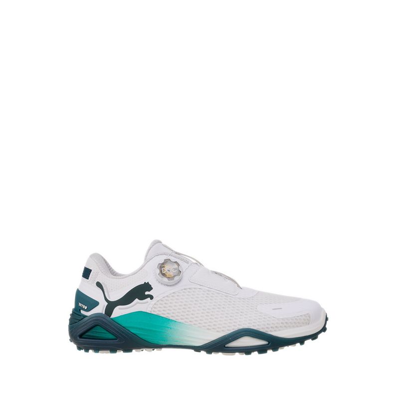 Shadowcat Nitro Disc Men's Shoes - Puma White-Green Terrain-Ash Gray