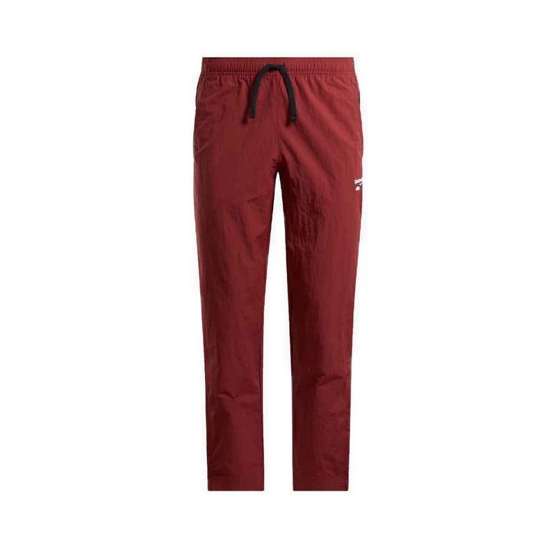 Identity Cross Check Woven Men's Pants- Rich Maroon