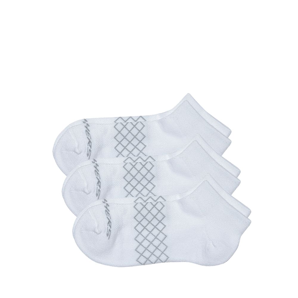 3PK 1/2 TERRY QTR CREW WOMEN - WHITE