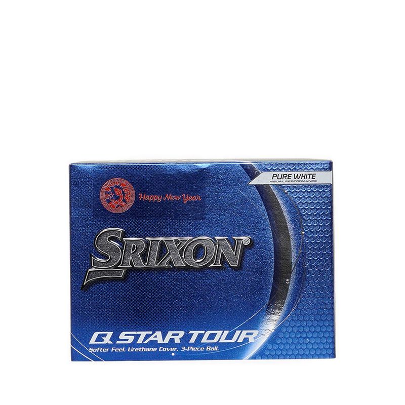 Qstar5 Tour Logo Snake Golf Ball mens - White