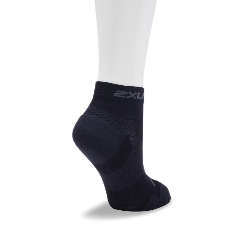 Unisex Vectr Light Cush 1/4 Crew Sock - Black
