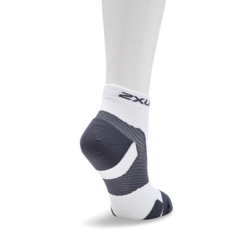 Unisex Vectr Cushion 1/4 Crew Socks - White