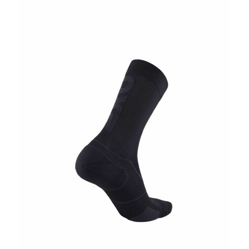Unisex Vectr Cushion Crew Socks - Black