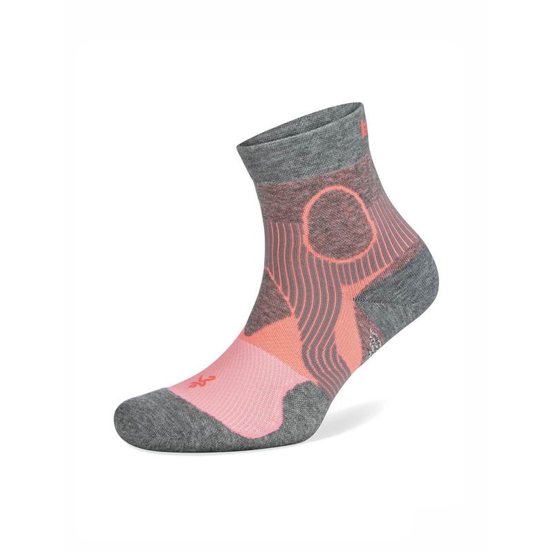 Balega Support Quarter Sherbet Pink/ Midgrey Melange - Small